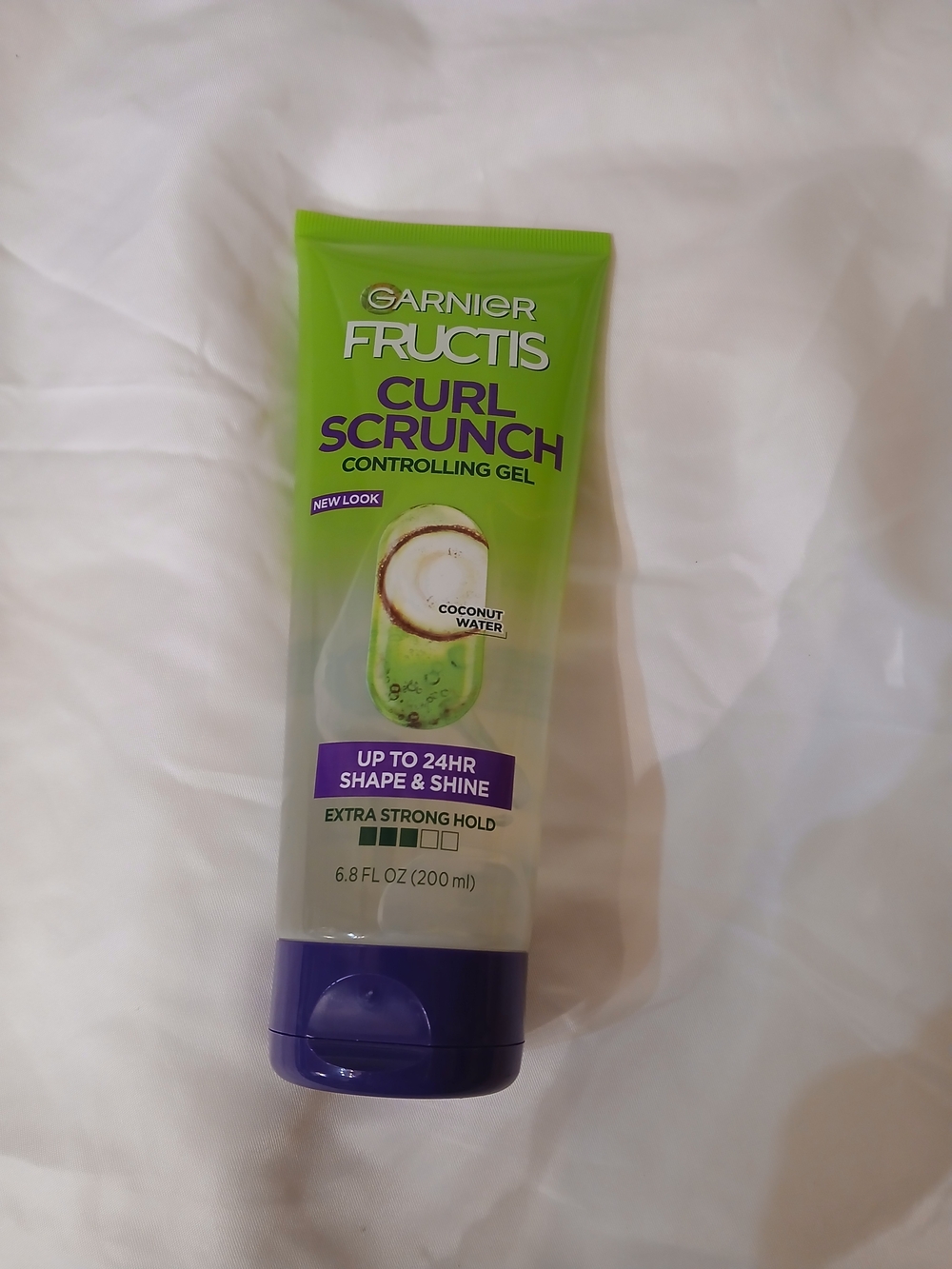 Garnier Fructis Curl Scrunch Controlling Gel - Bright Green & Purple Cap